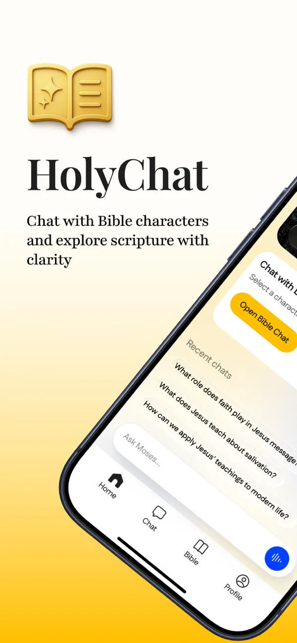 HolyChat AI scripture home